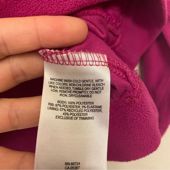 Columbia hot pink lightweight pullover fleece jacket hoodie fuschia M - Picture 5 of 8